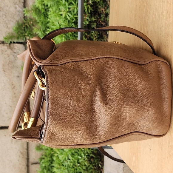 Marc by Marc Jacobs Too Hot to Handle Pebbled leather Saddle Bag in Tan Leather - Picture 5 of 16